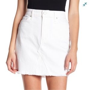 Denim white skirt